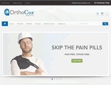 Tablet Screenshot of orthocormedical.com